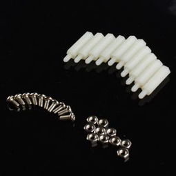 m3 20六角尼龍柱 帶螺絲 螺帽 10套